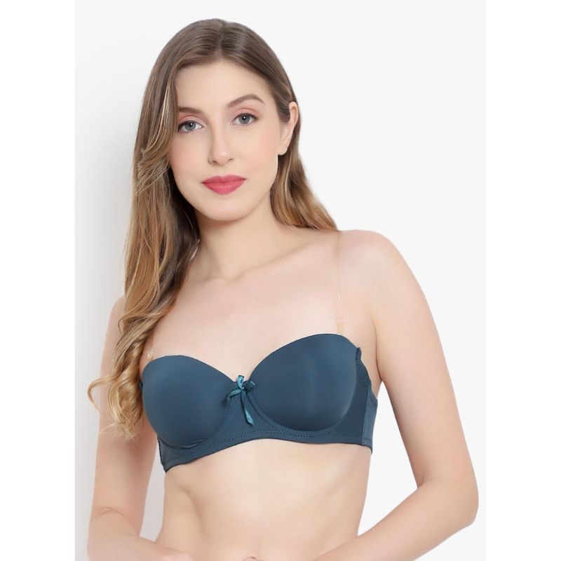 BRACHY Women Army Green Padded Balconette Backless Bra (32A)