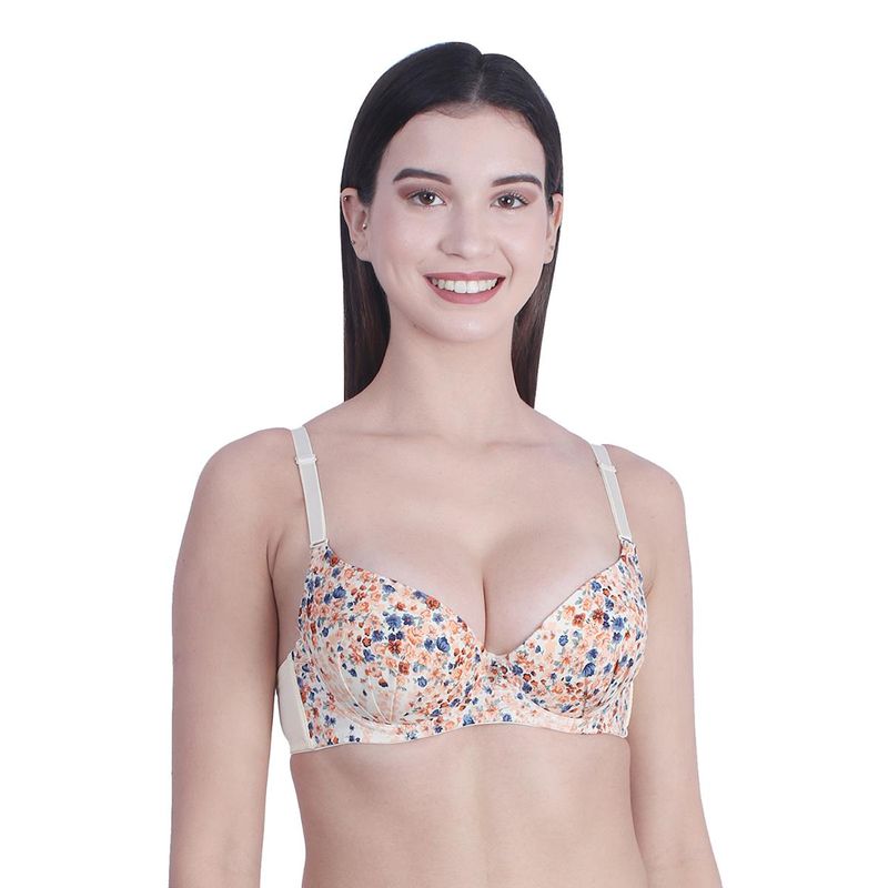 BRACHY Women Beige Padded T-Shirt Push Up Bra (38B)