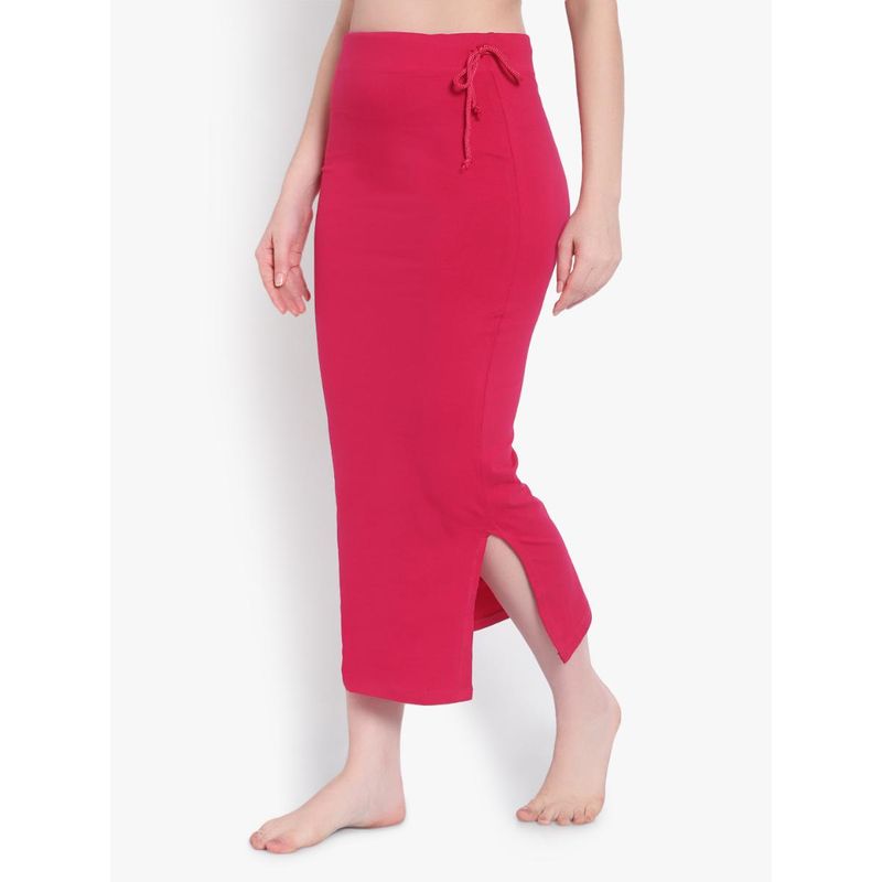 BRACHY Women Dark Pink Saree Shapewear (S)