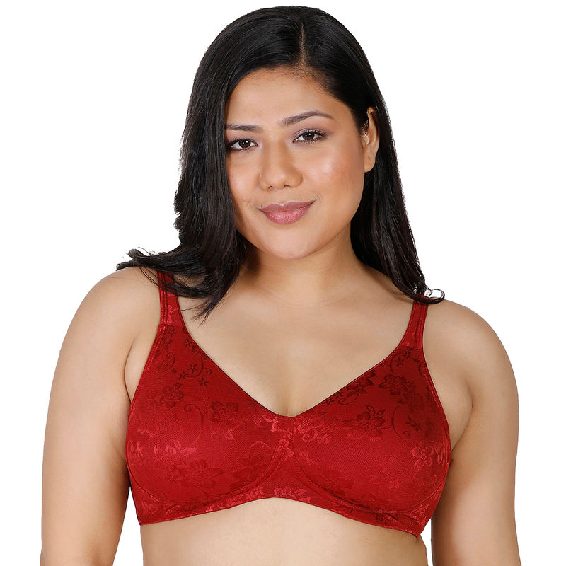 Enamor F135 Minimiser Full Support Bra - Non-Padded Wirefree High Coverage - Bossa Nova - F135