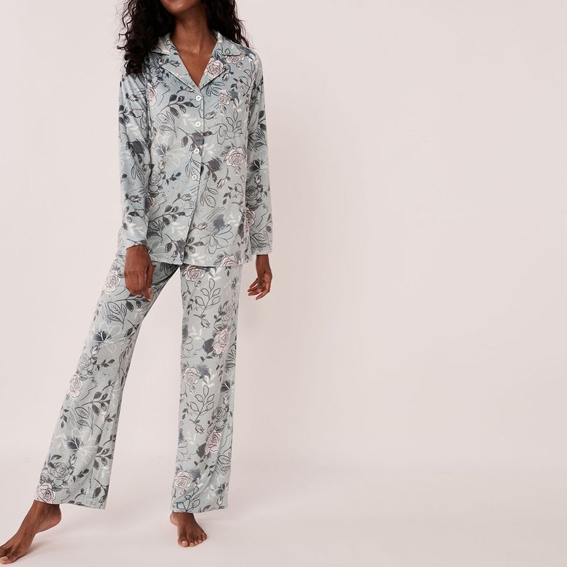 Buy La Vie En Rose Luxury Velour PJ Set Online