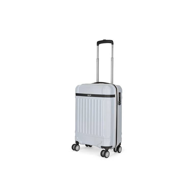 VIP Unisex Bastion Silver Hard Luggage Trolley Bag (S)