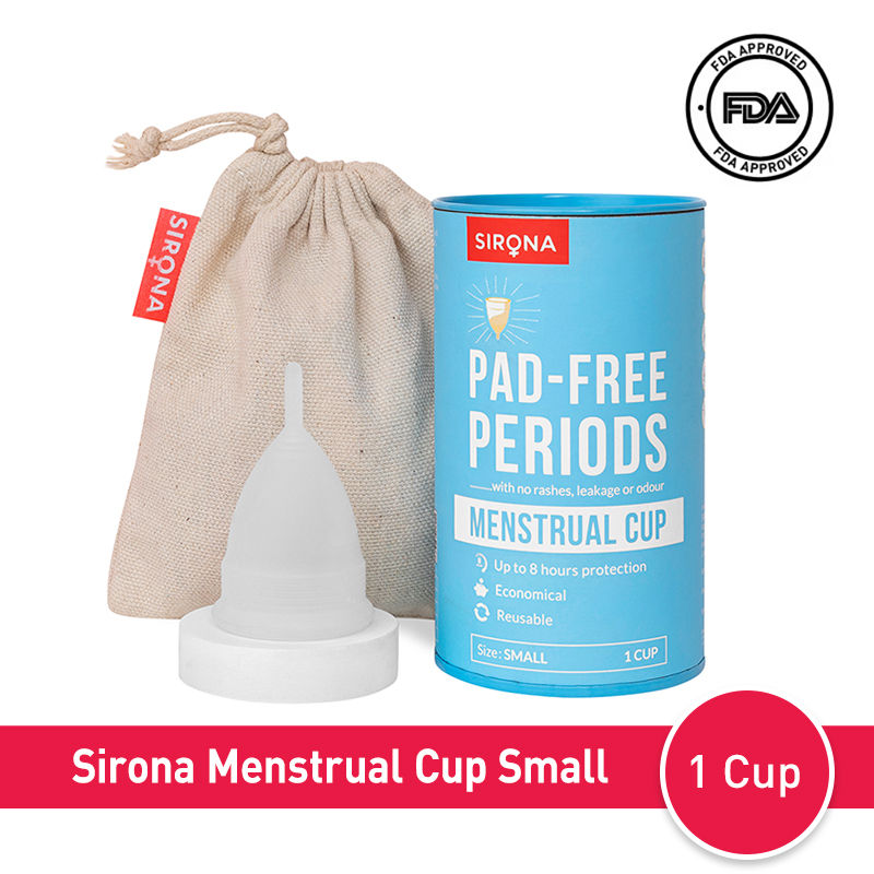 Sirona FDA Approved Reusable Menstrual Cup for Women (Small Size