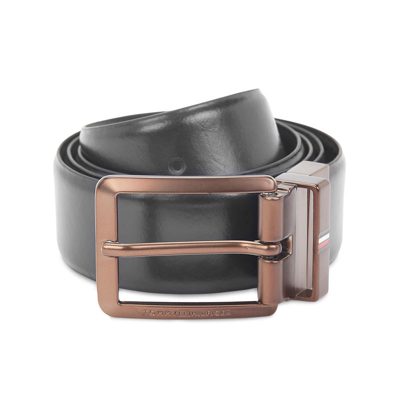 Tommy Hilfiger Aarhus Men Leather Reversible Belt - Black & Brown (S)