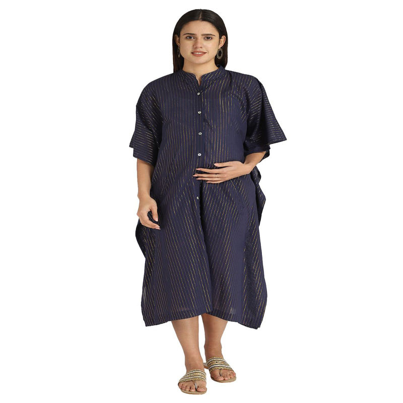 Zelena Blue Maternity Feeding Kaftan Buy Zelena Blue Maternity Feeding