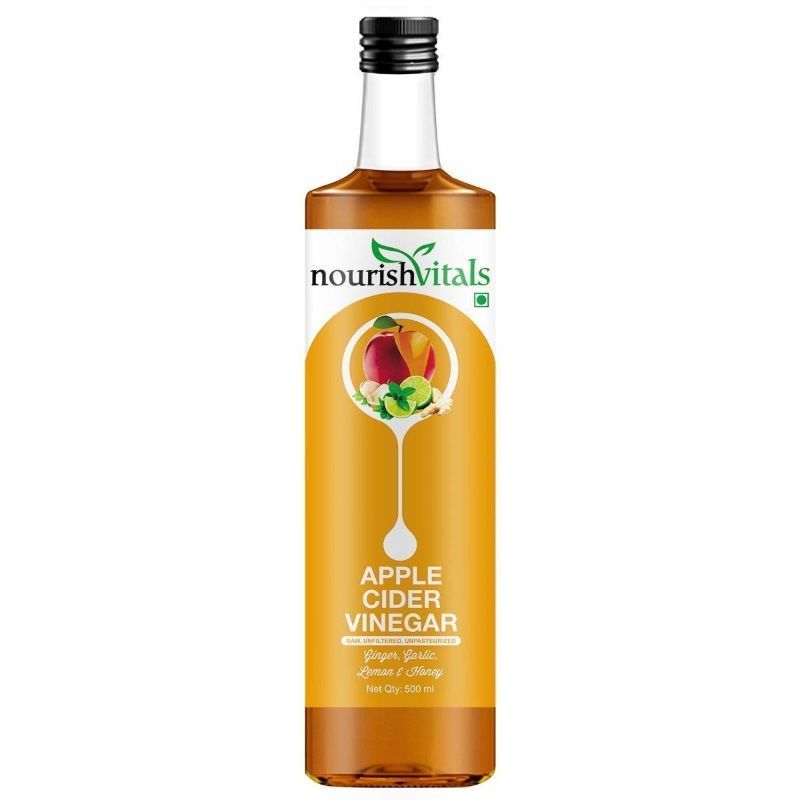 Buy Nourish Vitals Apple Cider Vinegar with Ginger, Garlic, Lemon and