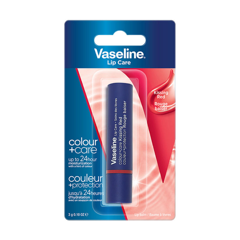 Vaseline Lip Care Colour + Care Tinted Lip Balm Stick - Kissing Red