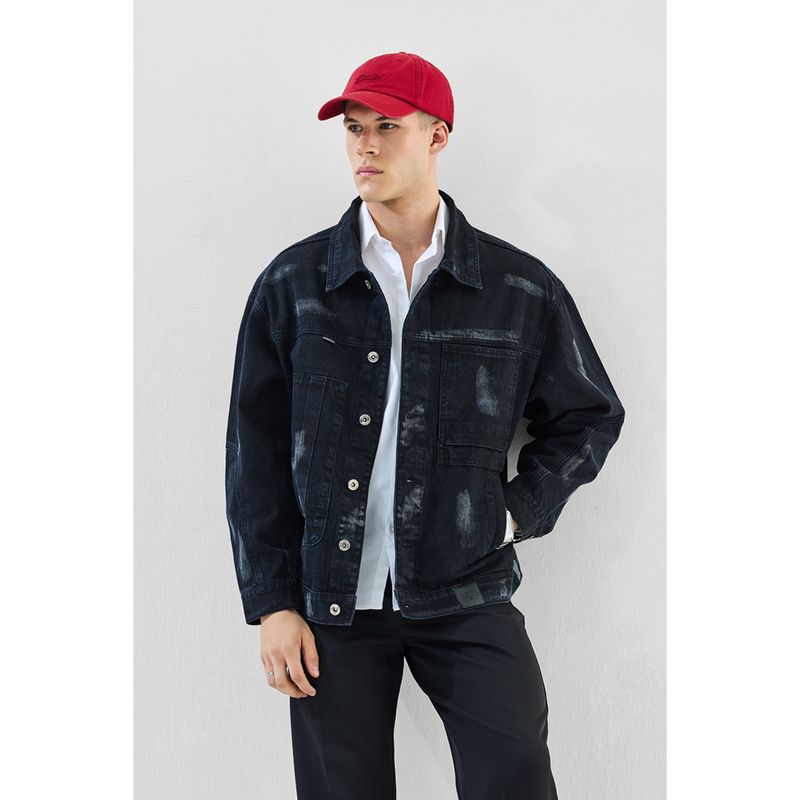 Snitch Relaxed Fit Washed Denim Jacket (M)