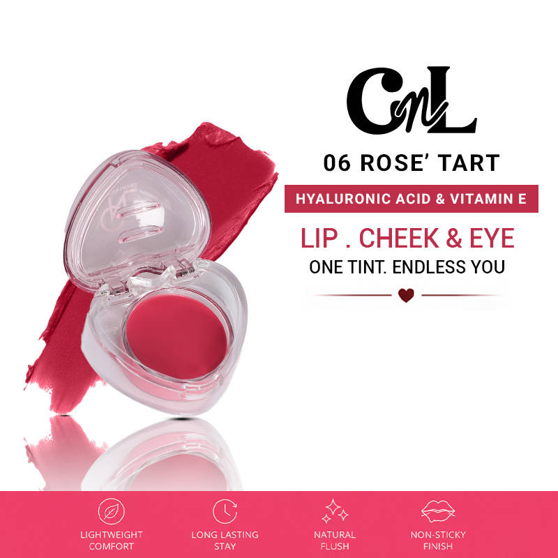 CUFFS N LASHES Sweet Heart Blurry Pudding Lip & Muddy Tint - Rose Tart