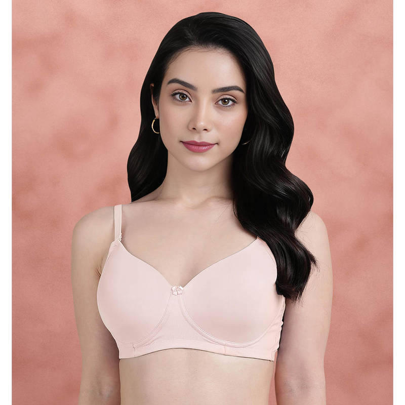 Shyaway Susie By Peach Calcite Solid Cotton Everyday Padded Bra (38C)