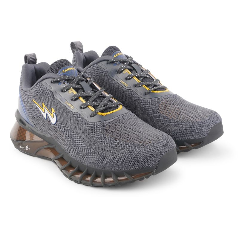 Campus Hood Grey Men Running Shoes (UK 9)