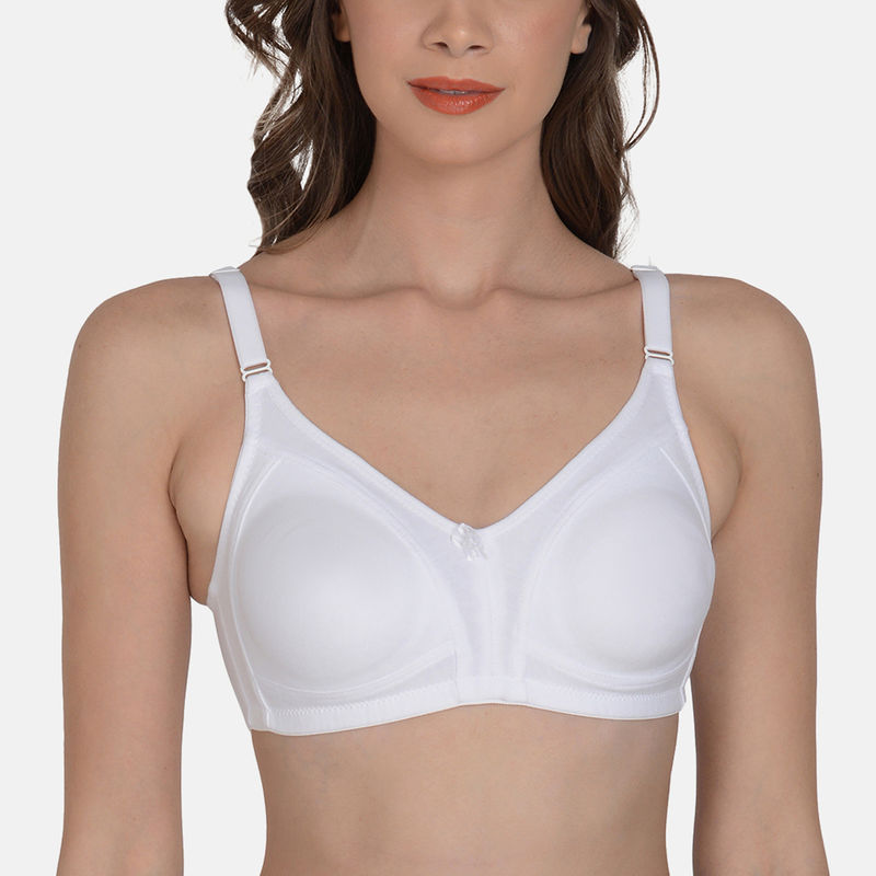 Mod & Shy Women Non-Padded Non-Wired T-Shirt Bra White (36D)