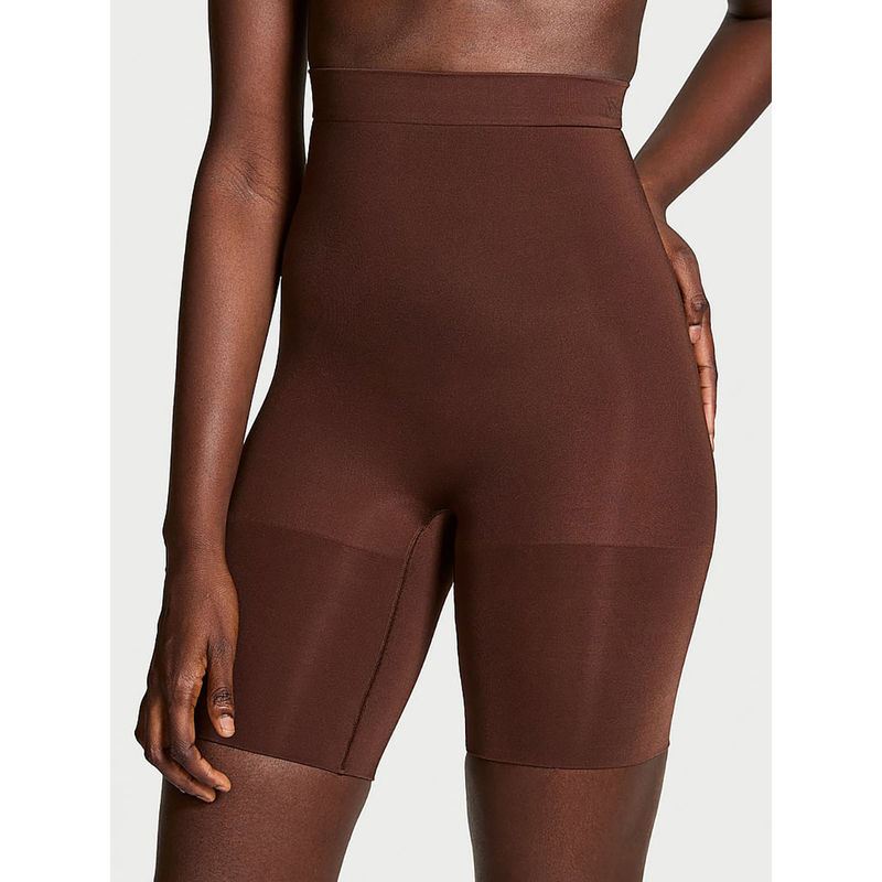 Victoria's Secret Shapewear Seamless Shaping Mid-Thigh Shorts Brown (XS)