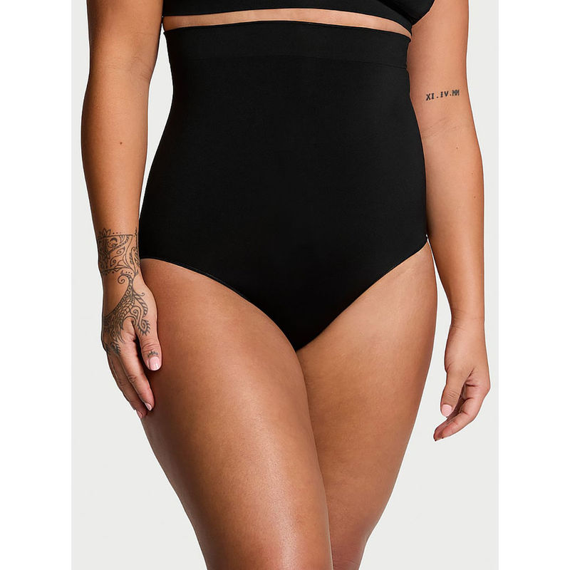 Victoria's Secret Shapewear Seamless Shaping High-Waist Brief Panty Black (M)