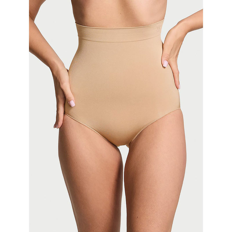 Victoria's Secret Shapewear Seamless Shaping High-Waist Brief Panty Nude (L)