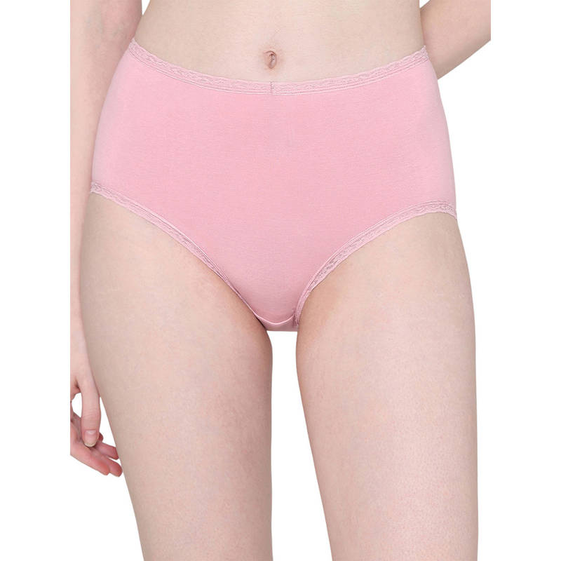 Wacoal Womens Dear Hip Mid-Waist Full Coverage Comfortable Brief Panty - Pink (M)