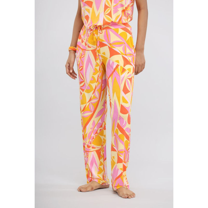 NeceSera Yellow Paisey Modal Pajama (S)