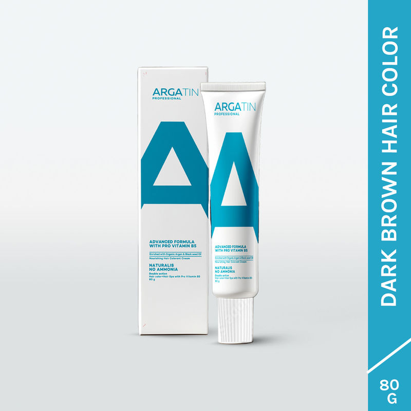 Argatin Naturalis Hair Color Cream With Black Seed Oil & Argan Oil - 3 Dark Brown