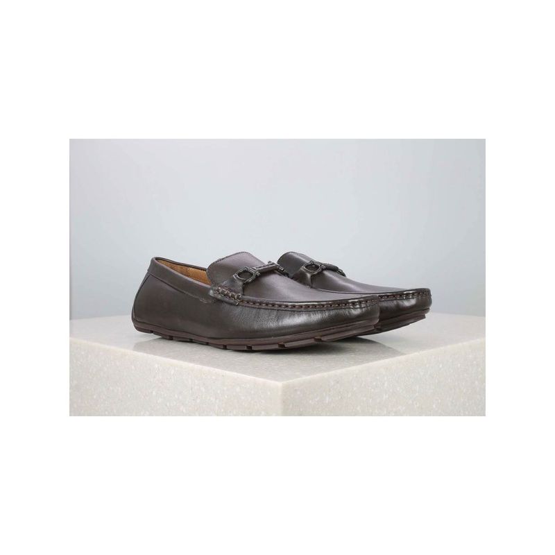 ATESBER Brown Solid Formal Shoes (UK 6)