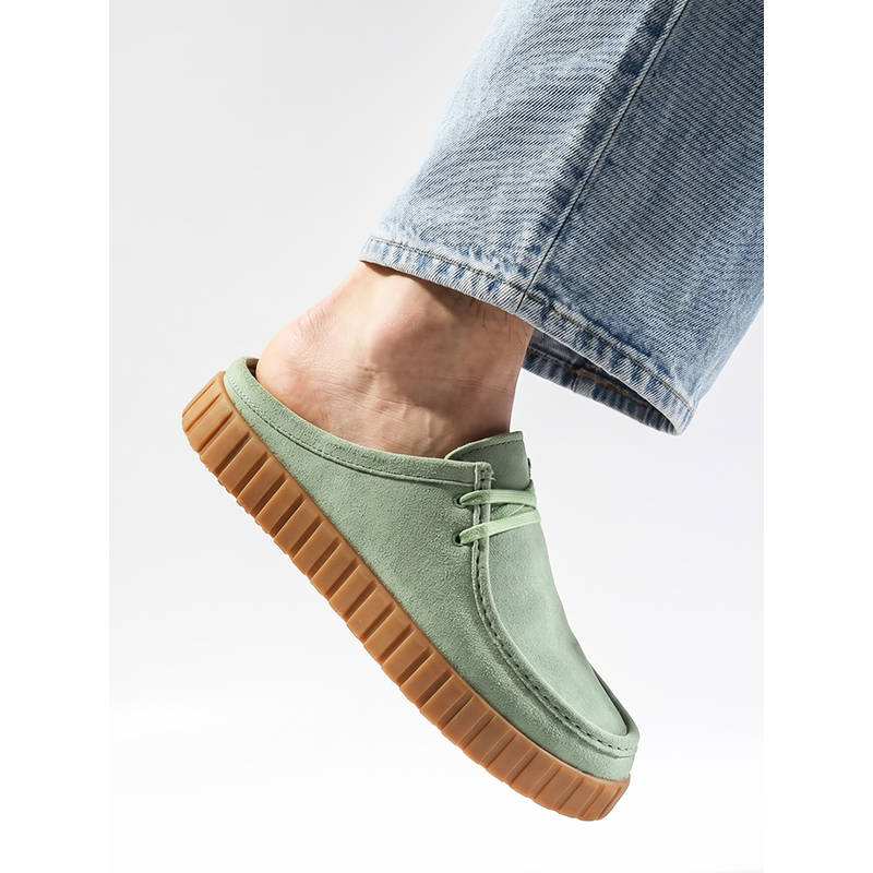 Monkstory Men Escape Creeper Mules - Sage Green (UK 7)