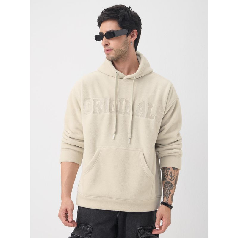 The Souled Store Oversized Creme Mens Oversized Hoodie (2XL)