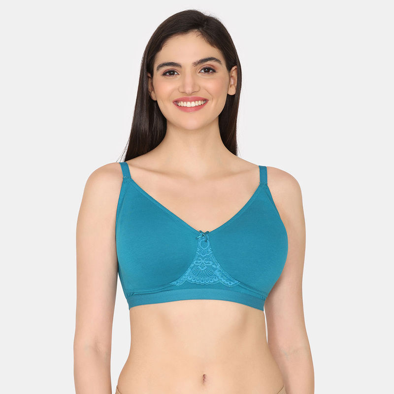 Zivame Single Layered Non Wired 3-4th Coverage Minimiser Bra - Exotic Plume (36D)