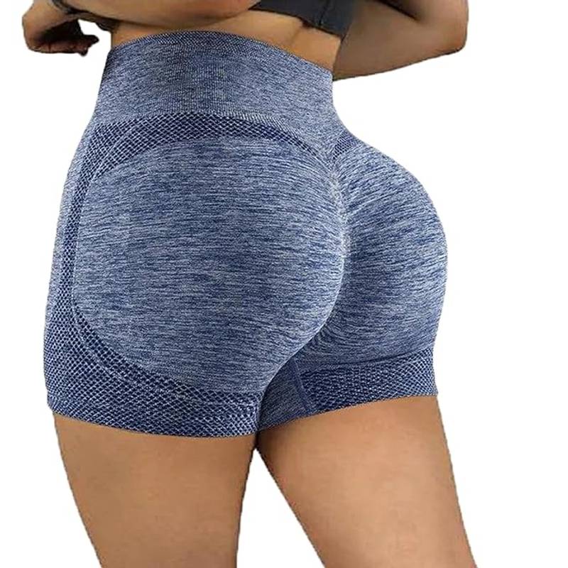 BRACHY Yoga Shorts Spandex Shapewear High Waisted Booty Scrunch Workout Shorts (M) (M)