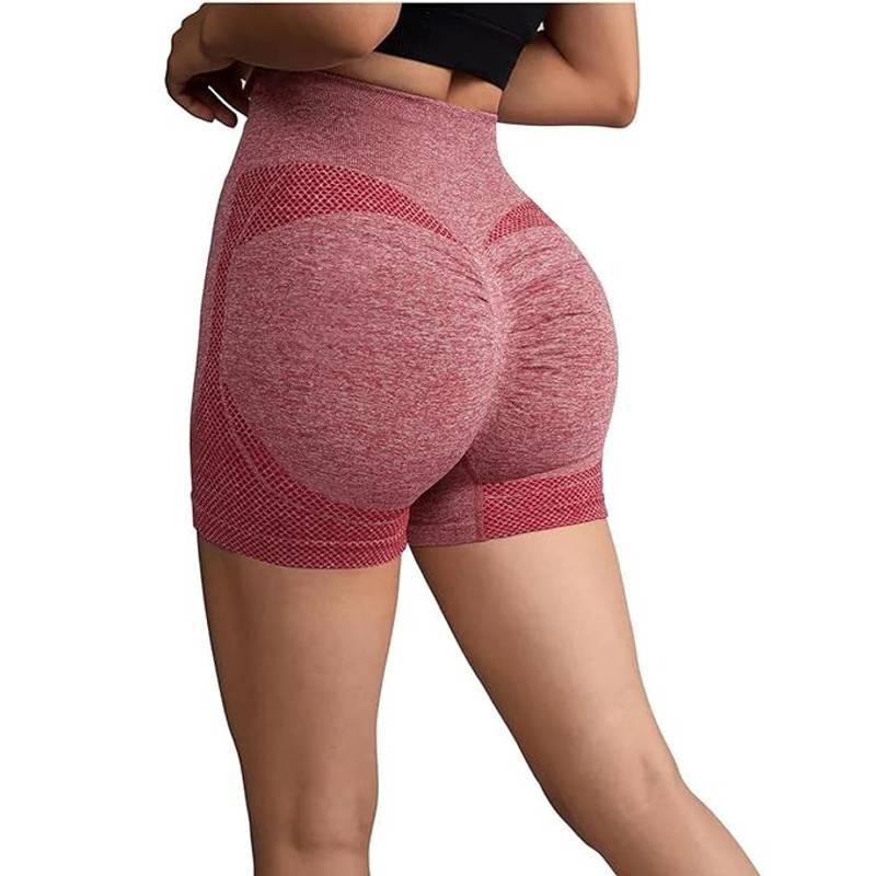 BRACHY Yoga Shorts Spandex Shapewear High Waisted Booty Scrunch Workout Shorts (M) (M)