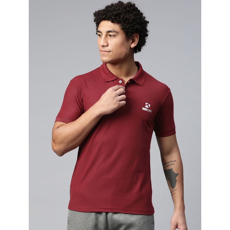 TOM BURG Men Red Polo T-Shirt (M)