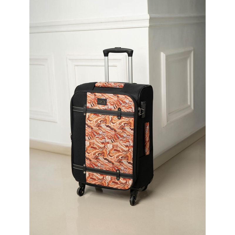 Zouk Black Nicobar Coral Saira Trolley Bag (S)