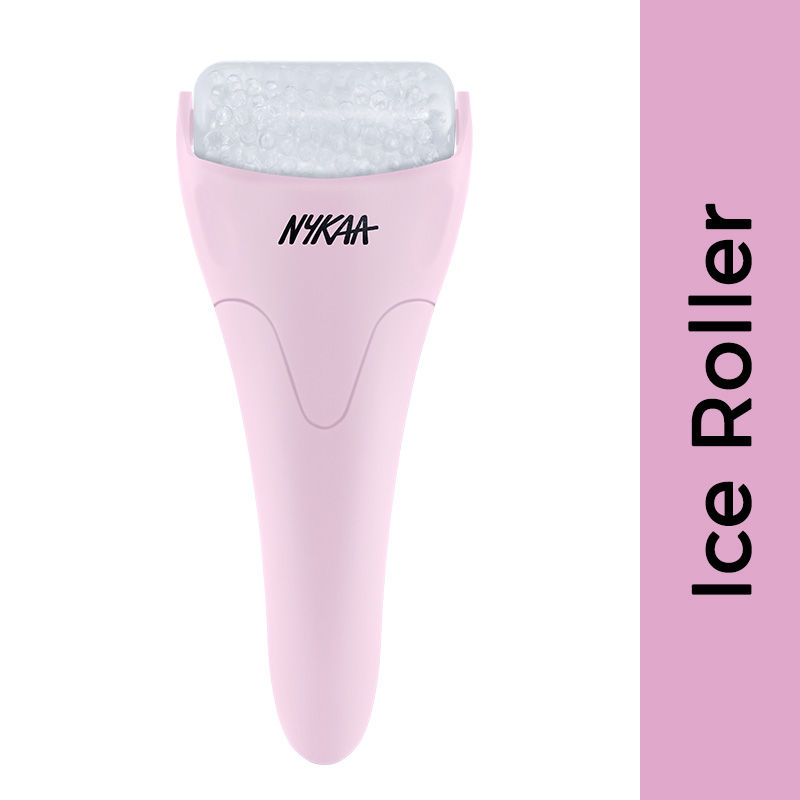 Nykaa Naturals Ice Roller for De-puffing and Face Toning Massage - Pink