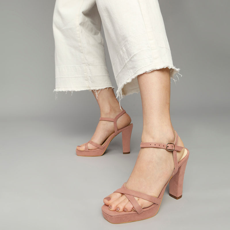 RSVP By Nykaa Fashion Pink Addicted To Drama Heels (EURO 41)