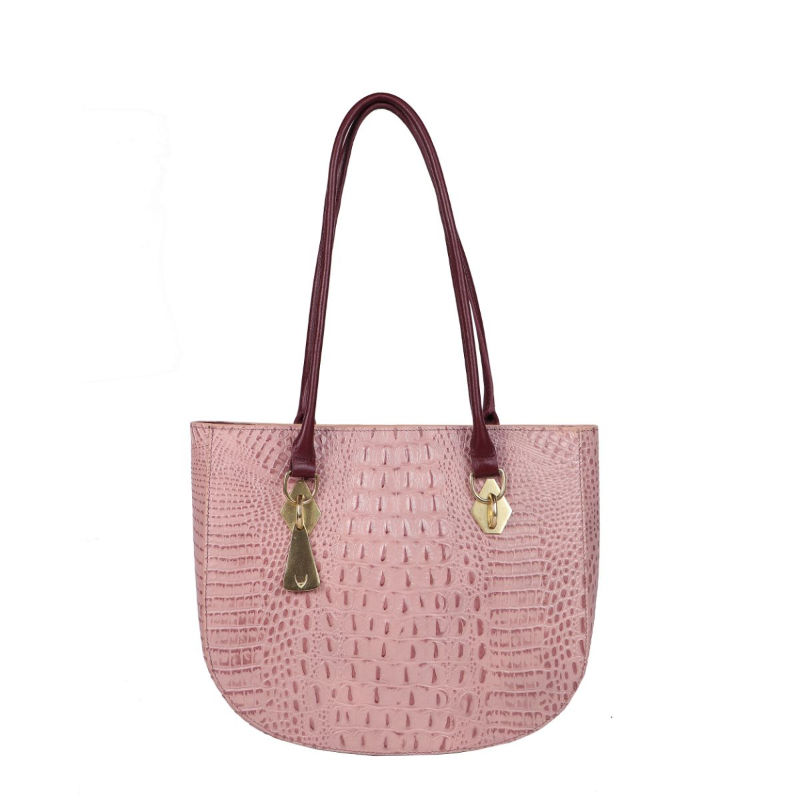 Hidesign Handbags BOULEVARD 06SHINY BABY CROCO/MEL RANCHBABY PINK