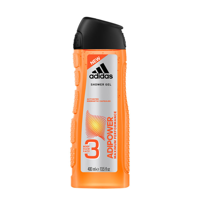 Adidas Adipower Maximum Performance 3 in 1 Body Hair and Face Shower Gel  For Men: Buy Adidas Adipower Maximum Performance 3 in 1 Body Hair and Face  Shower Gel For Men Online