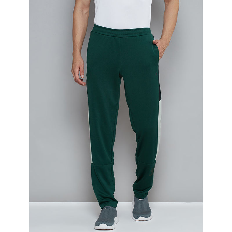Alcis Men Green Solid Slim Fit Running Track Pants (L)
