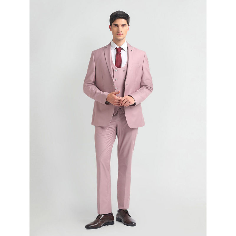 Arrow Pink Twill Three Piece Suit (Set of 3) (42)