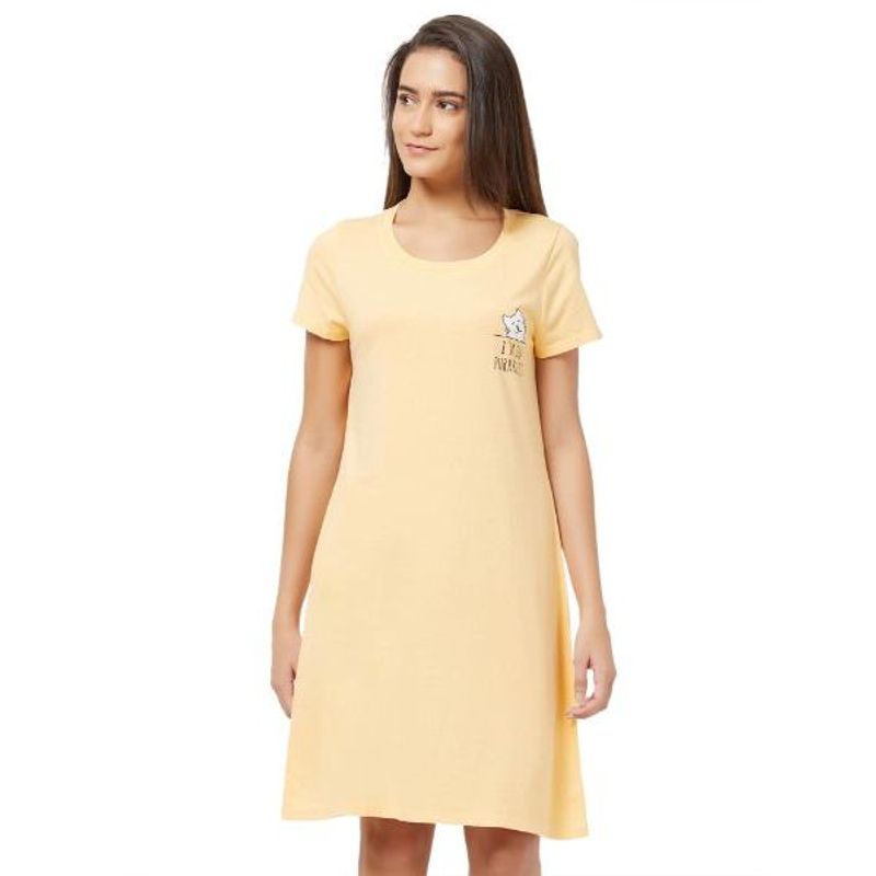 SOIE Womens Super-Soft Cotton Modal Sleep Shirt - Nude (M)(M)
