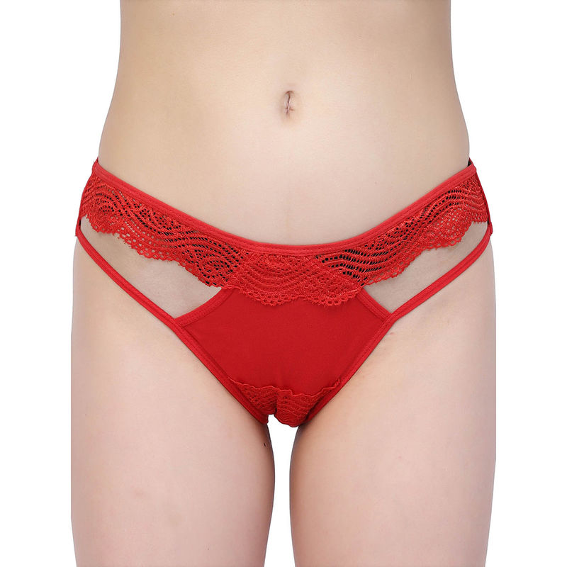 Cukoo Lacy Red Bikini Panty (L)