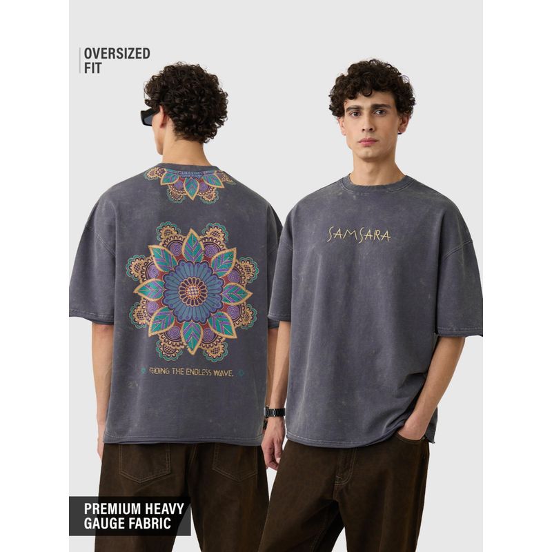 The Souled Store Originals: Samsara Men Super Oversized T-shirt (S)