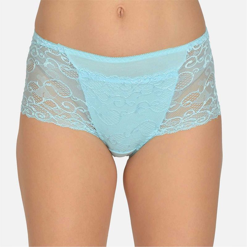 Mod & Shy Women Lace Hipster Brief - Blue (XL)