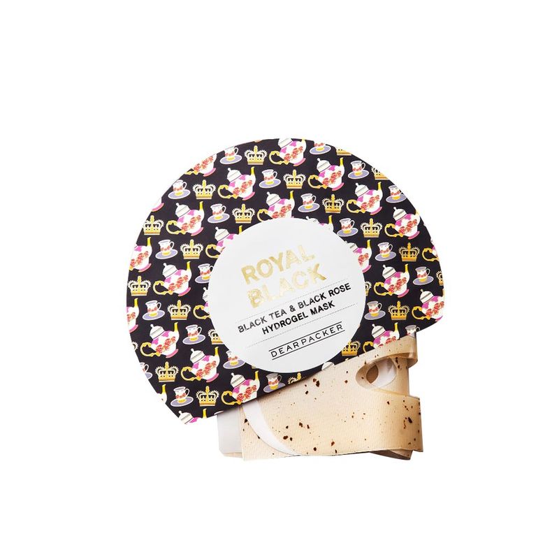 DearPacker Royal Black Tea & Black Rose Hydrogel Mask
