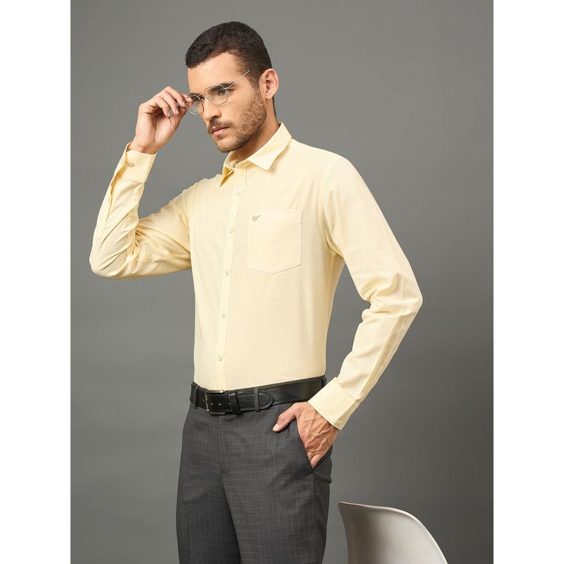Club York Men Lemon collar neck Shirt (XL)