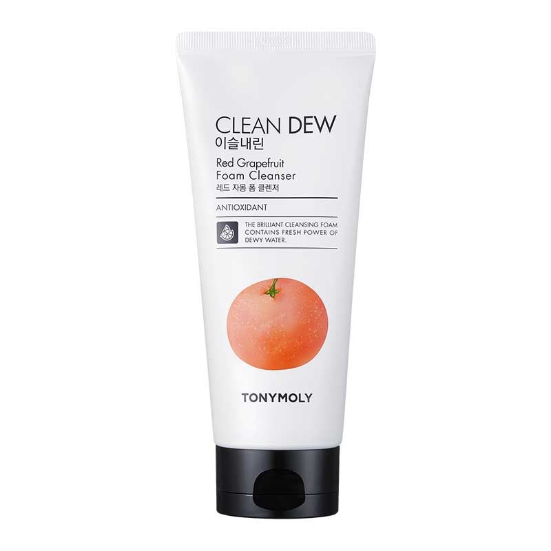 Buy TONYMOLY Korean Clean Dew Red Grapefruit Foam Cleanser with Antioxidants to Boost Skin Elasticity Online
