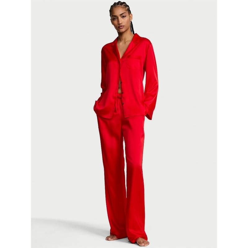 Victoria's Secret Signature Satin Shirt with Pyjama (M)
