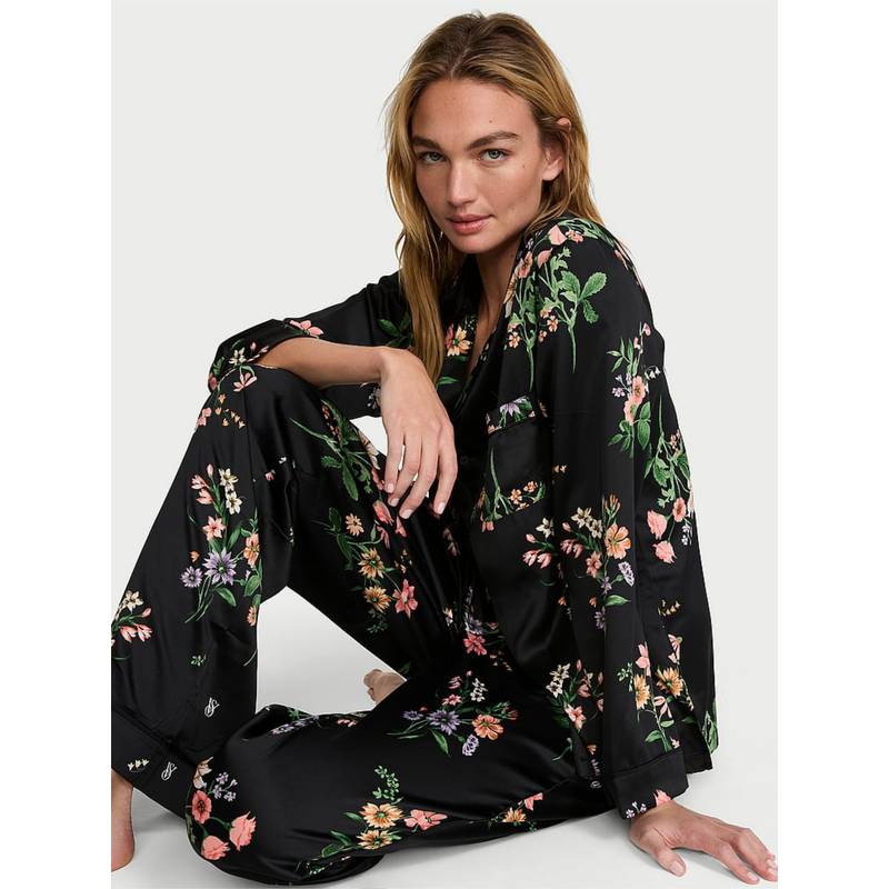 Victoria's Secret Signature Satin Shirt with Pyjama (XS)