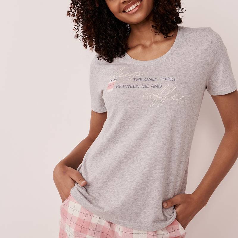 La Vie En Rose Cotton Crew Neck T-shirt (S)
