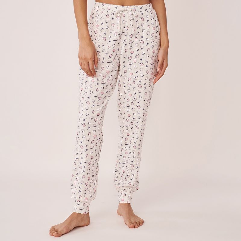 La Vie En Rose Cotton Fitted Pants (XS)