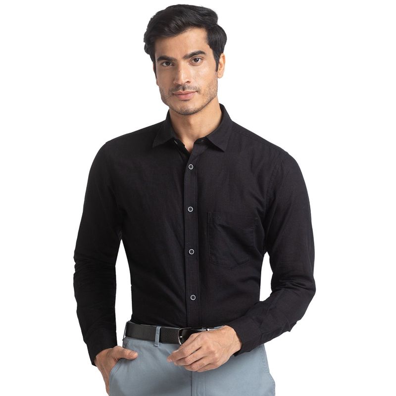 ColorPlus Black Formal Shirt (M)