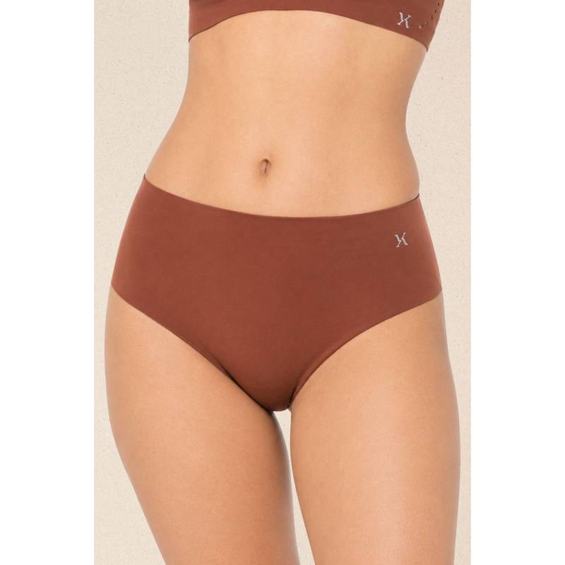 Krvvy Women Seamless Mid-Rise Thong UltraSoft Breathable & Invisible Panty (2XL/3XL)