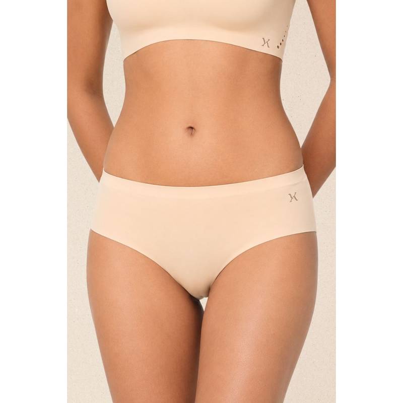 Krvvy Women Seamless Mid-Rise Thong UltraSoft Breathable & Invisible Panty (2XL/3XL)
